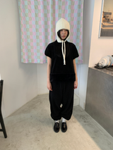 グウェンベルベットドットファーハーフTシャツ（2c）