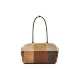 muva. Cowhide‑Velvet Color‑Block Boston Shoulder Bag, Large‑Capacity Premium‑Feel Niche Autumn‑Winter Purse, New Arrival Dec 19