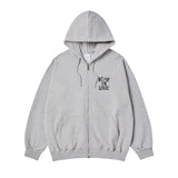 25SS INK STAMP LOGO HOODIE ZIP UP MELLANGE