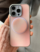 [MADE]ミスティローズ シルバー エポキシ MagSafeバンパー iPhoneケース