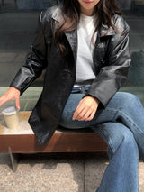 [MADE] Blending leather jacket