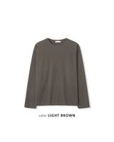 Sheer Raw-Edge Waffle Long Sleeve