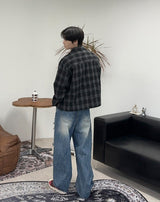 カエンダメージウォッシュ加工デニムパンツ