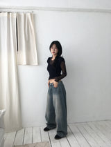 Wide volume jeans