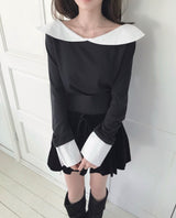 repel velvet full-banding pleated skirt