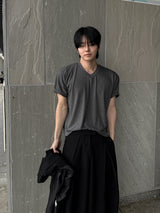 (Copy of) Board Layering Half T-shirt (round-neck)