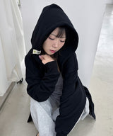 サークルトゥクローバー2wayフードジップアップ [Black]