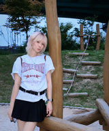 MM ヴィンテージ クラック Tシャツ (LIGHT GREY)