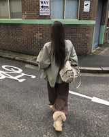 [ORIGINAL] Shara Double Pocket Leather Tote Bag