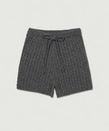 Cable Knit Shorts [charcoal]