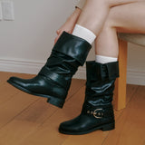 Folding Belt Long Boots