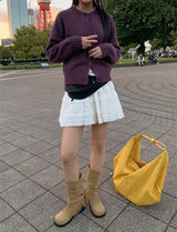 SUEDE BAGUETTE BAG (2C)