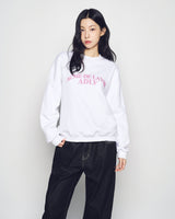 25FW WOMAN アーチシェイプドロゴナッピングスウェットシャツ
