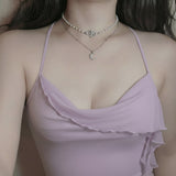 Art Nouveau Moon - necklace