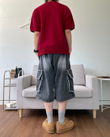 Indie Bermuda Cargo Denim Pants