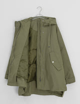 Shoel Hooded Half Duck Down Padded Jumper