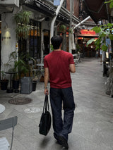 Non-peade regular denim pants