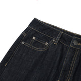 KIRSH PLAIN COOL STRAIGHT FIT DENIM PANTS - INDIGO BLUE 