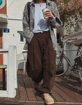 Philo 2ピンタックウォッシュドパンツ