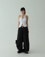 [UNISEX] Wide Balloon Oversized-Fit Slacks