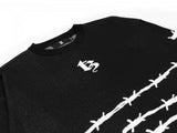 TZ BARBED WIRE OVERSIZED KNIT SWEATER