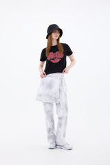 RAINDROP SKIRT PANTS / BLACK