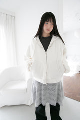 waffle pocket dumble hood jumper(2colors)