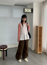 ムヤンドットボーダー長袖Tシャツ
