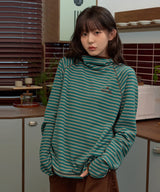 Stripe Multi Color Block Hoodie