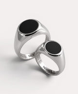 NR-303 Round Onyx Signet Surgical Ring