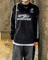 Velvet Track Round Long Sleeve T-shirt