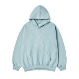 24FW レタリングラビットフーディーダークミント
