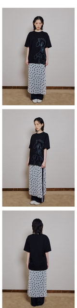 CAT GIRL T SHIRT - BLACK