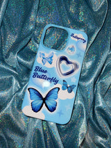 [Blue Butterfly] Hard case