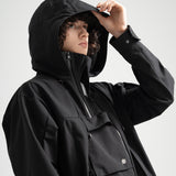 3 Layer Hard Shell Mid-Jacket - BLACK