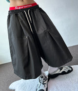 Courtney Rivet Slit Balloon Bermuda Shorts 3color