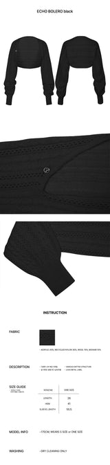 ECHO BOLERO black