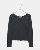 Yvonne Stripe Slim-Fit Long Sleeve Tee