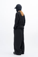 Meiji semi-crop long-sleeved T-shirt