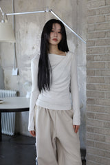 Carol Halter Off Shirring Tee