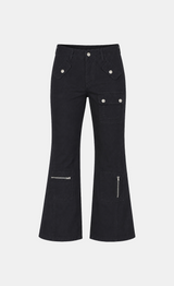 Hesta Zip Cargo Bootcut Pants