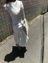 hori flower layered t-shirts