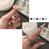 Vintage Star Twist Open Ring