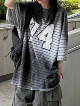 ダーティー74ストライプTシャツ