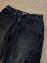 [Premium] フロッピーカーブデニムパンツ (Blue)