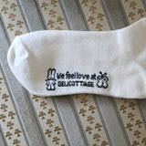 Deli and Buffle Label socks (white)