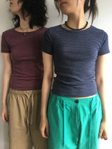 ダウンヒルストライプTシャツ (4color)