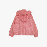 LACE STRING CHECK WINDBREAKER