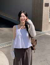 Pastel Linen Motif Round Knit Cardigan (10color)