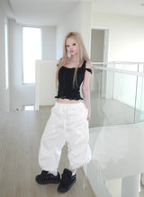 carrot frill top(2 color)